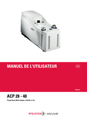Pfeiffer Vacuum ACP 28 Manuel De L'utilisateur
