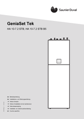 Saunier Duval GeniaSet Tek HA 10-7.2 STB Notice D'emploi