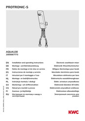 KWC PROTRONIC-S AQUA130 2000067773 Notice De Montage Et De Mise En Service