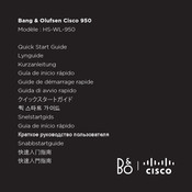 Bang & Olufsen Cisco 950 Guide De Démarrage Rapide