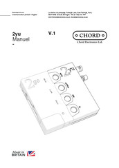 Chord Electronics 2yu V.1 Manuel De L'utilisateur