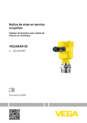 Vega VEGABAR 82 Notice De Mise En Service Simplifiée