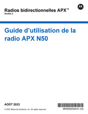 Motorola APX 2 Guide D'utilisation