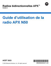 Motorola APX N50 Guide D'utilisation