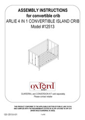 OXFORD BABY ARLIE CONVERTIBLE ISLAND 12513 Instructions De Montage