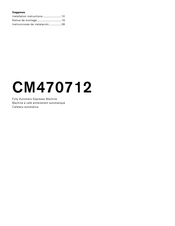 Gaggenau CM470712 Notice De Montage