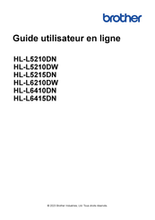 Brother HL-L5210DW Guide Utilisateur En Ligne