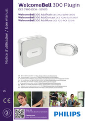 Philips WelcomeBell 300 AddContact DES 7000 RCA 531017 Notice D'utilisation