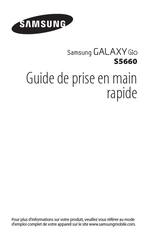Samsung S5660 Guide De Prise En Main Rapide