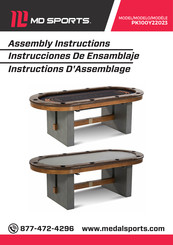 MD SPORTS PK100Y22023 Instructions D'assemblage