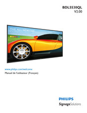 Philips BDL5530QL Manuel De L'utilisateur