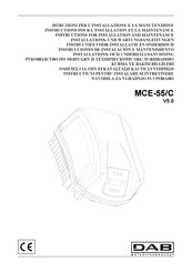 DAB MCE-55/C Instructions Pour L'installation Et La Maintenance