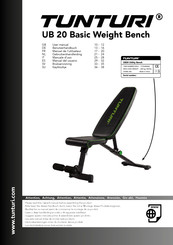 Tunturi UB 20 Basic Weight Bench Manuel De L'utilisateur