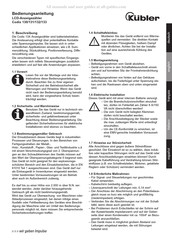 Kübler Codix 131 Instructions D'utilisation