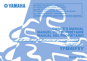 Yamaha YFM45FXY Manuel Du Propriétaire