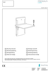 Pressalit Care R8671 Notice De Montage