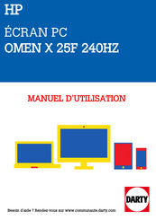 Hp OMEN X 25F 240HZ Guide De L'utilisateur