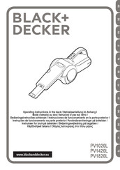 Black & Decker PV1020L Mode D'emploi