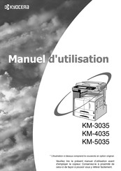 Kyocera KM-4035 Manuel D'utilisation