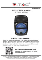 V-TAC VT-6208 Manuel D'instructions