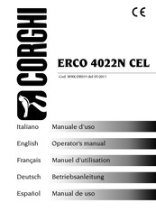 Corghi ERCO 4022N CEL Manuel D'utilisation