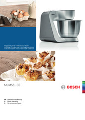 Bosch CreationLine MUM58W56 Mode D'emploi