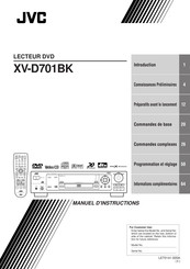 JVC XV-D701BK Manuel D'instructions