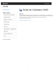 Sony VAIO VPCEK2 Serie Guide De L'utilisateur