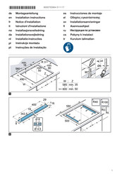 Bosch PKG775FP2E Notice D'installation