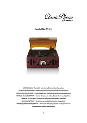 LENCO ClassicPhono TT-43 Manuel De L'utilisateur