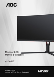 AOC CU34G3S Manuel D'utilisation