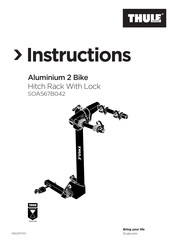 Thule Hitch Rack With Lock Manuel D'instructions