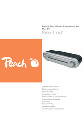 Peach Silver Line PL714 Mode D'emploi