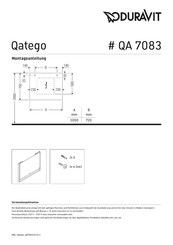 DURAVIT Qatego QA 7083 Instructions De Montage