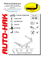 AUTO-HAK SU48 Instructions De Montage