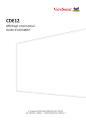 ViewSonic CDE7512-2 Guide D'utilisation