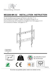 Mounting Dream MD2268-MK-02 Instructions D'installation