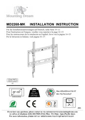 Mounting Dream MD2268-MK Instructions D'installation