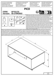 PICO UP 01131 Instructions D'assemblage