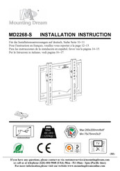 Mounting Dream MD2268-S Instructions D'installation