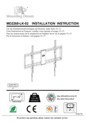 Mounting Dream MD2268-LK-02 Instructions D'installation