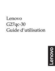 Lenovo G27qc-30 Guide D'utilisation