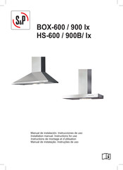 S&P BOX-600 IX Instructions De Montage Et D'utilisation