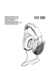 Sennheiser HD 580 Notice D'emploi