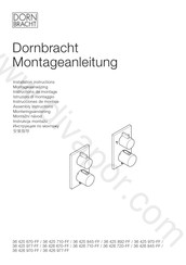 Dornbracht 36 426 845-FF Instructions De Montage