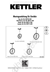 Kettler 08751-600 Instructions De Montage