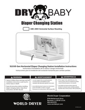 WORLD DRYER DRY BABY SI253E-Gen Instructions D'installation