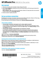 HP OfficeJet Pro 6960 Tout-en-un Serie Mode D'emploi