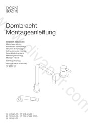 Dornbracht 29 200 625-FF Instructions De Montage