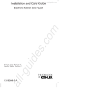 Kohler Sensate K-72218-WB-BL Instructions D'installation